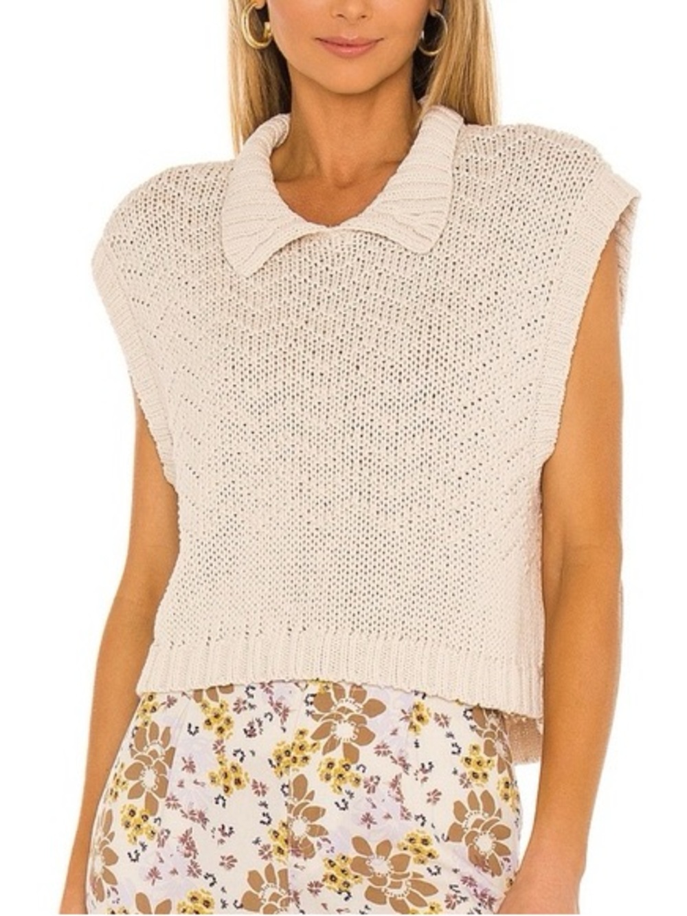Free People Winding Road Knit Sweater Vest